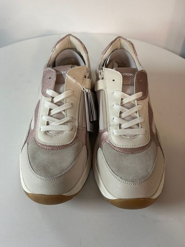 Zapatillas Geox Beige y Rosa - miniatura 2
