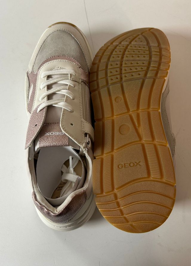 Zapatillas Geox Beige y Rosa - miniatura 4
