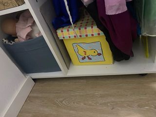 Armario Colgador Ruedas Aosom Blanco