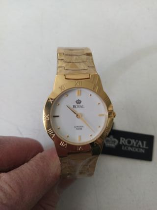 Reloj Royal London Chapado Oro Blanco