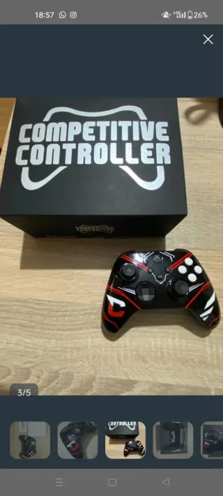 Mando Xbox Competitive Controller. Palancas.