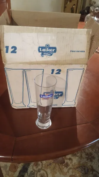 Colección 12 Vasos Cerveza Laiker sin Mahou