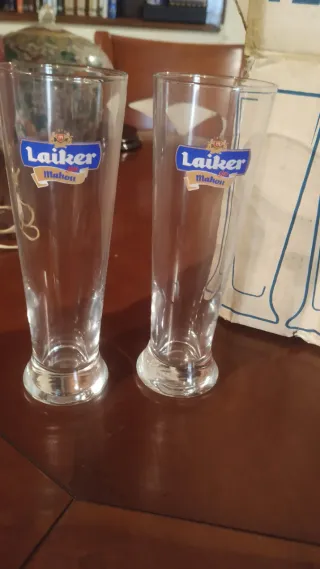 Colección 12 Vasos Cerveza Laiker sin Mahou