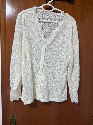 Blusa de encaje para mujer