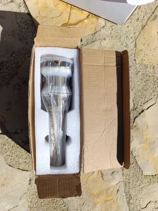 Sumidero de lavabo dorado/latón nuevo