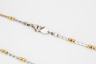 Collar oro 18k combinado