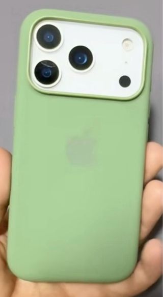 Cover Silicone iPhone 17 Pro Max verde