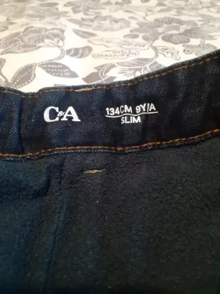 Pantalón vaquero forrado 9 años