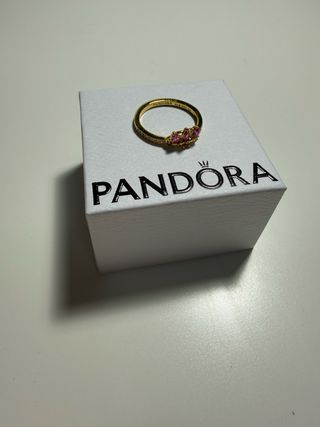 Anillo Pandora Princesa Rapunzel Oro Rosa