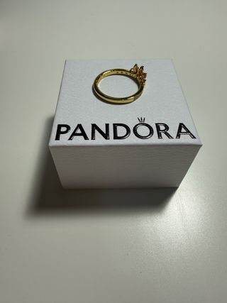 Anillo Pandora Princesa Rapunzel Oro Rosa