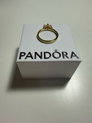 Anillo Pandora Princesa Rapunzel Oro Rosa