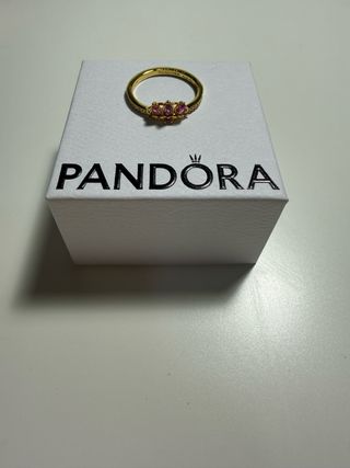 Anillo Pandora Princesa Rapunzel Oro Rosa