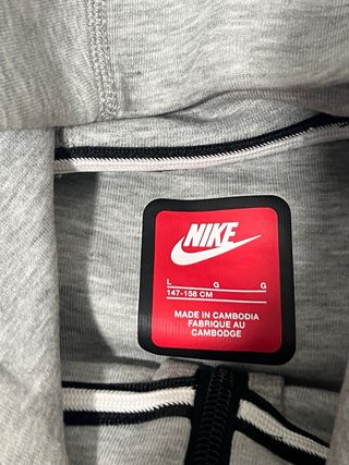 Sudadera Nike Gris con Cremallera