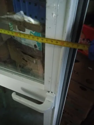 Puerta doble cristal blanca 203 cm