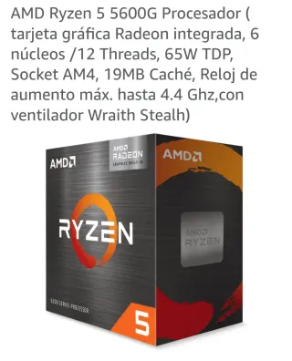 PC ordenador AMD 5600G Blanco