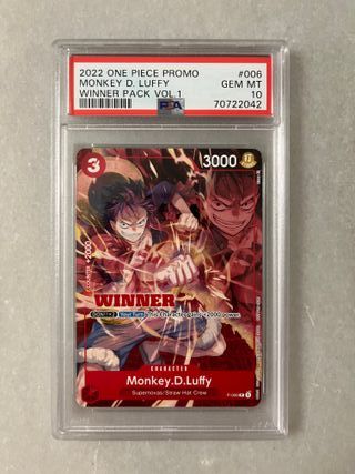 2022 PSA 10 Monkey D. Luffy Winner Pack Vol 1 #006