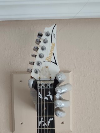 Soporte Guitarra Rojo Metálico