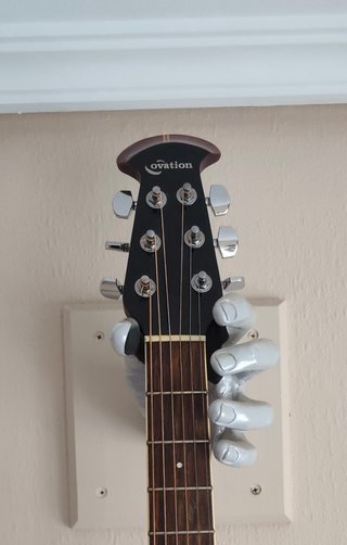 Soporte Guitarra Rojo Metálico