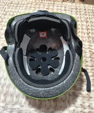 Casco bici militar verde niños