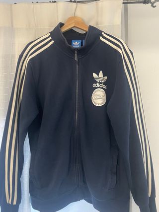 Adidas Hoodie Nava Blue Premium Edition Vintage Li