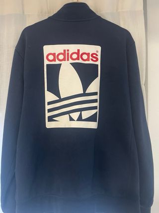 Adidas Hoodie Nava Blue Premium Edition Vintage Li