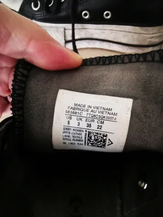 Zapatillas Converse plataforma negras