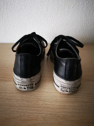 Zapatillas Converse plataforma negras