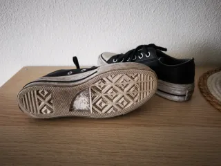 Zapatillas Converse plataforma negras