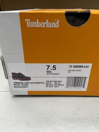 Mocasines Timberland Burdeos varias tallas