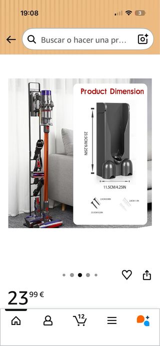 Soporte pared Dyson