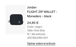 Cartera Jordan Negra