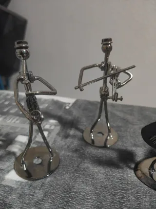 Figuritas metálicas músicos banda