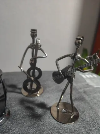 Figuritas metálicas músicos banda