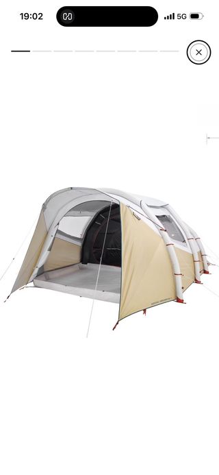 Tienda de campaña inflable + carpa. Pack perfecto!