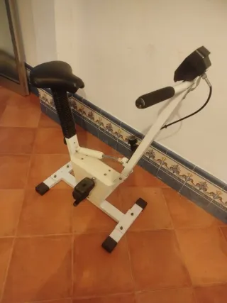 Bicicleta Estática Vintage con Odómetro