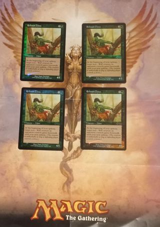 4x Erhnam Djinn Foil Magic The Gathering
