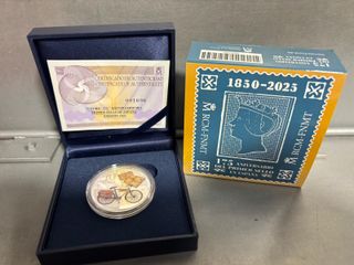 Moneda 10 Euros España 175 Aniversario Sello