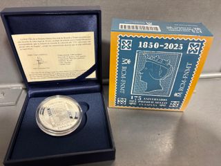 Moneda 10 Euros España 175 Aniversario Sello