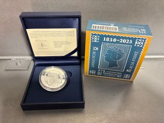 Moneda 10 Euros España 175 Aniversario Sello