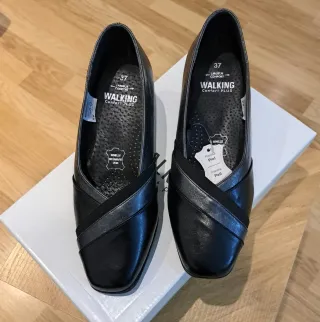 Zapatos Walking Piel Talla 37 Negro