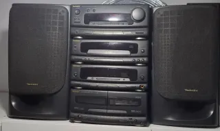 Minicadena Technics Negra (Altavoz Roto)