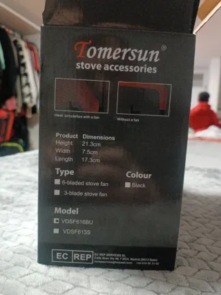 Ventilatore per stufa a legna Tomersun