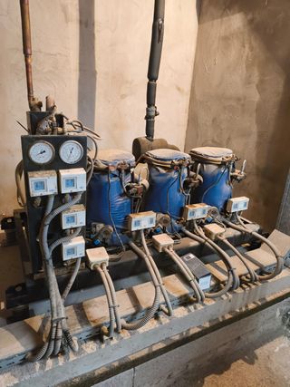 Motor + 3 Compresores + 3 Evaporadores