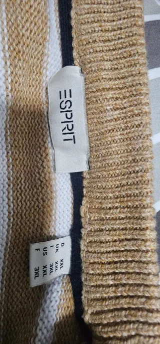 Jersey Esprit Rayas Beige Talla XXL