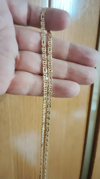 CADENA ORO MACIZA, 18 KILATES.
