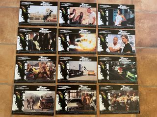 Pack fotocromos originales Fast & Furious 1-2-3 de segunda mano