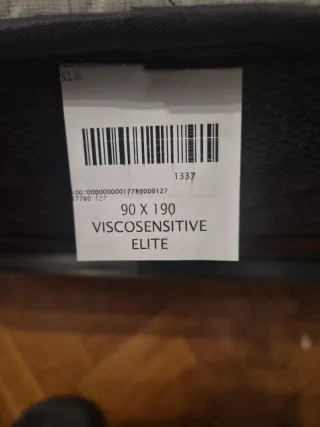 Colchón y somier nido 90x190cm viscosensitive