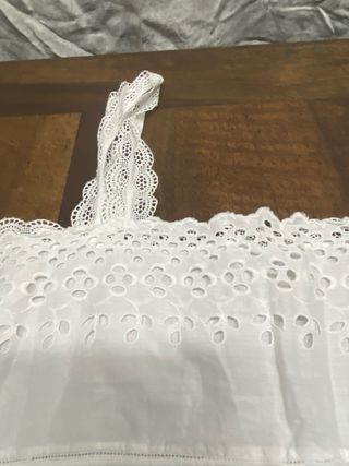 Vestido vintage bordado blanco