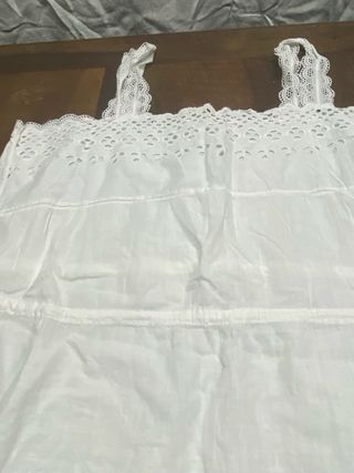 Vestido vintage bordado blanco
