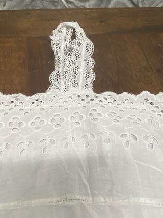 Vestido vintage bordado blanco